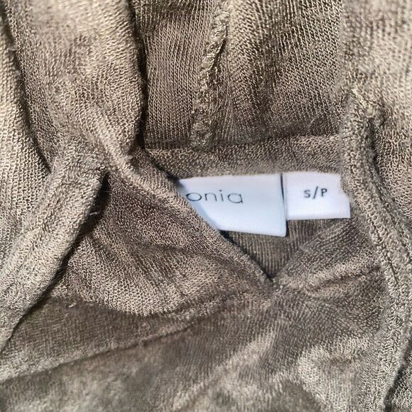 ONIA‎ Pullover Hoodie Sweater Top Olive Green Size Small Terry - Picture 3 of 10